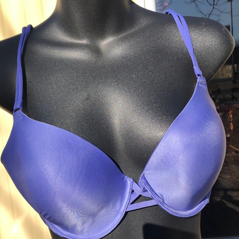 VINTAGE VICTORIAS SECRET Blue Berry Bra